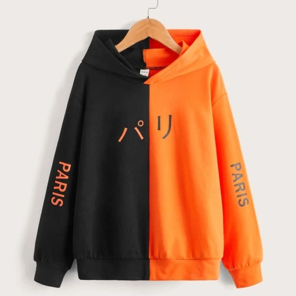 Shein Color Block Hoodie - image 1